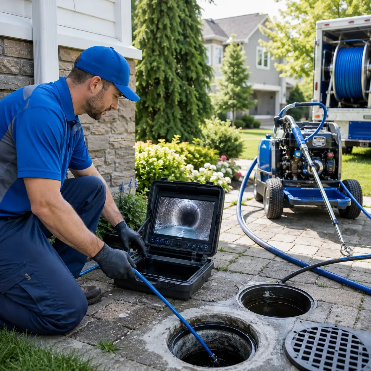 Outdoor drain cleaning professionals serving Hoffman Estates, IL